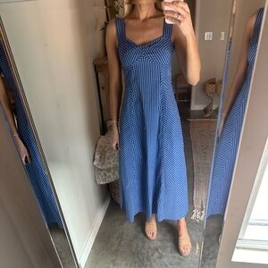 Madewell Sweetheart Sleeveless Midi Dress